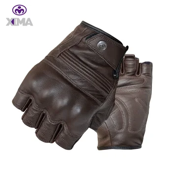 

XIMA-78104 sheepskin gloves half finger male riding motorcycle motorcycle summer wear - resistant shock absorption