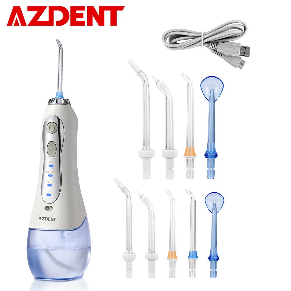 Najtaniej Fashion 10 Tips 300ml Cordless Electric Oral Water Irrigator przenośna nić dentystyczna USB akumulator ustnik Cleaner 3 tryby