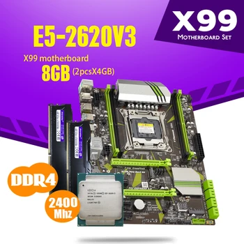 

atermiter X99 D4 motherboard set with Xeon E5 2620 V3 LGA2011-3 CPU 2pcs X 4GB =8GB 2400MHz DDR4 memory