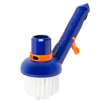 

2Pcs Cleaning Brush Swimming Pool Steps and Corners Vacuum Brush Bathtub Fine Hair Brush Cleaning Brush Dust Brush Hair