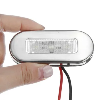 

12V Yacht LED lights Car Blue 463065 Stainless Steel Marine Navigation Etiquette
