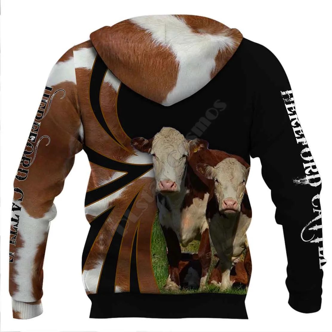 Hereford Cattle 3D Hoodies Printed Pullover Men For Women Funny Animal Sweatshirts Fashion Cosplay Apparel Sweater