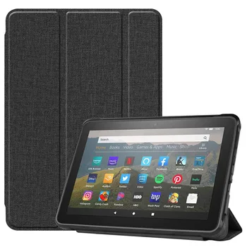 

Case for Amazon Kindle Fire HD8 2020 Tablet Cover Tri-Fold Flip Stand Case for Fire HD 8 Plus 2020 10th Generation Capa Shell