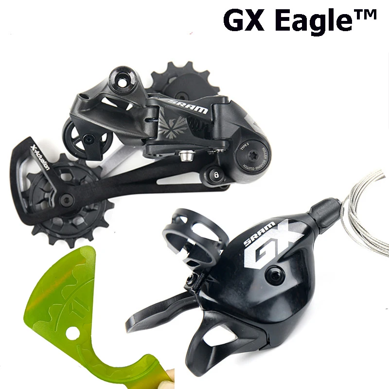 no code with gauge SRAM GX EAGLE Groupset Kit 1X12S 12 скоростей MTB велосипед горный велосипед триггерный переключатель передач рычаг правая сторона задний переключатель черный - Цвет: no code with gauge
