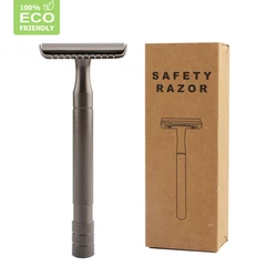 HAWARD Men's Double Edge Safety Razor Classic Metal Manual Shaving Razor With 10 Blades Reusable&Zero Wste&Eco Friendly