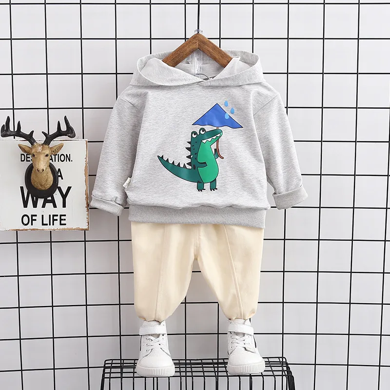 

Autumn Kids Boys Clothes Dinosaur Printing Long Sleeve Tops+Trousers Suit Baby Boys Casual Sportswear Sets Children Clothing