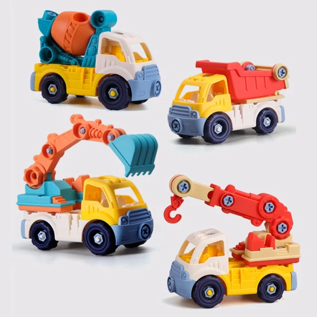 DIY Assembly Engineering Car Set Children Building Block Educational Toys with Special Screwdriver and Wrench 1