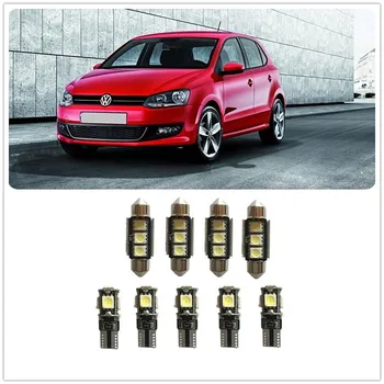

9PCS White LED Interior Package kit For Volkswagen Panel Passat Passat CC R32 Phaeton Pointer Pointer Truck Polo 1990-2019