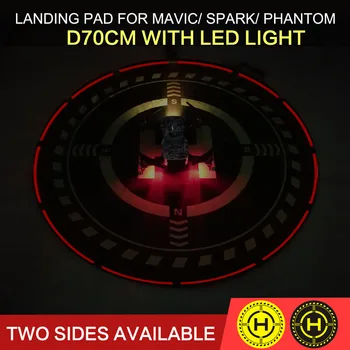 

With LED Lighting Foldable Helipad Landing Field D70cm Pad for MAVIC AIR 2/MINI 2/Min/AIR/MAVIC 2 PRO/SPARK/PHANTOM 3 4 PRO V2.0