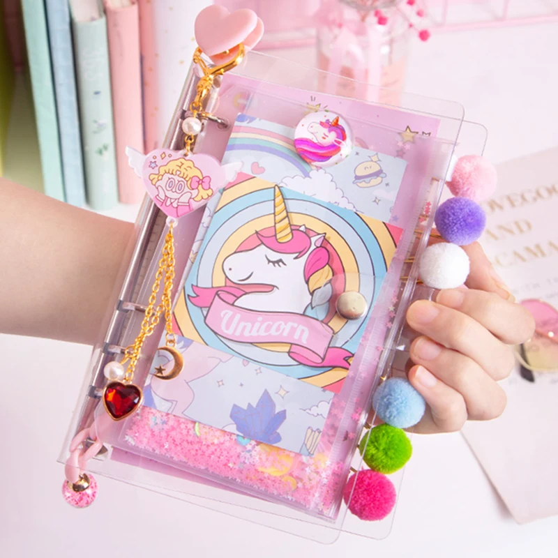 UNICORN Dream A5 Project Notebook Tabbed Pink Wire Bound Lined 140 Page HARDBACK 
