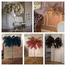 Роскошная ветка дерева перо торшер высокого класса стенд свет Торшеры для гостиной магазин