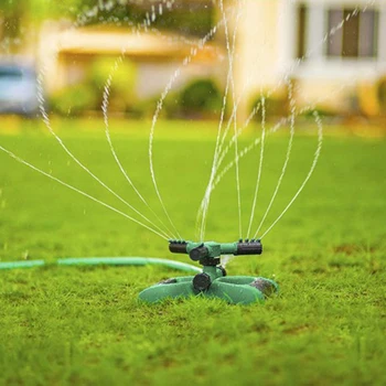 

4PCS 360 Degree Automatic Garden Sprinklers Watering Grass Lawn Rotary Nozzle Rotating Water Sprinkler System Garden Supplies