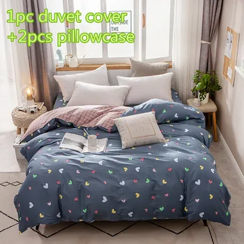 

Cute girls duvet cover sets Pure cotton quilt cover twin single double queen king bedding sets 2pc pillowcase comforter cover