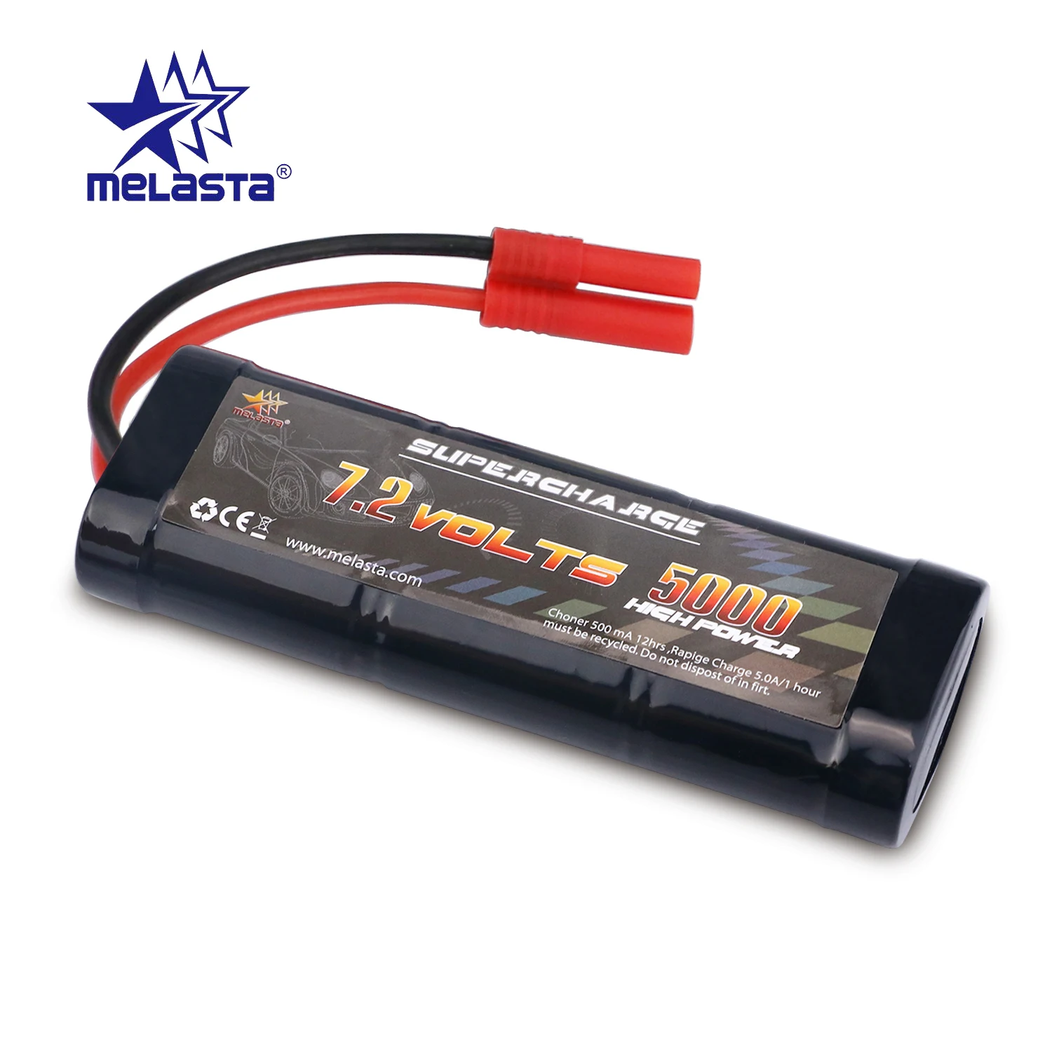 Melasta 7,2 в 5000 мАч NiMH перезаряжаемая RC игрушка батарея с бананом HXT 4,0 мм Разъем для RC Гонки Redcat транспортные средства RC автомобили
