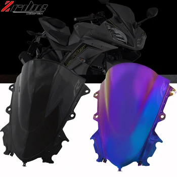 

For YAMAHA YZF R15 V3.0 2017 2018 2019 2020 YZF-R15 Motorcycle Double Bubble Sport Windshield WindScreen Deflector Visor Viser
