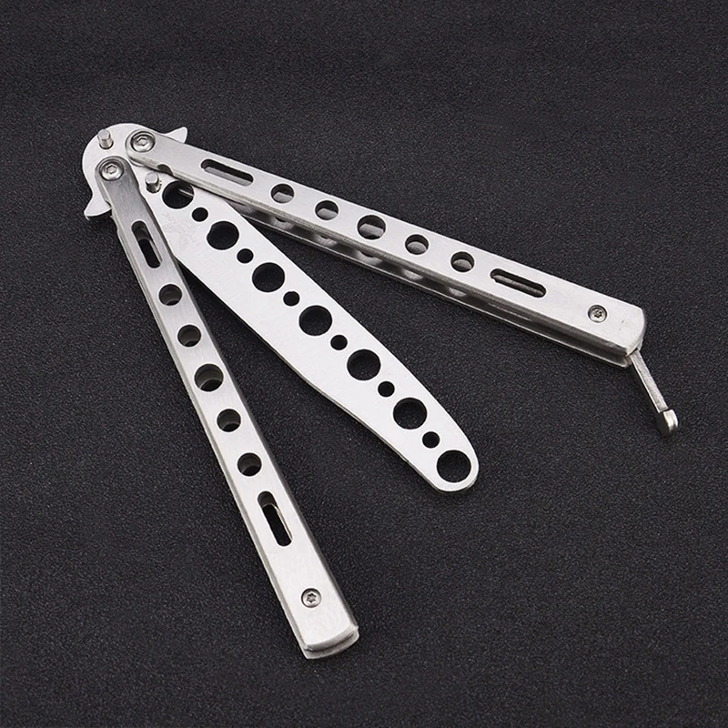 Folding Knife Butterfly CS Go Training Knife Butterfly Game Dull Tool No Edge For Entertainment Training