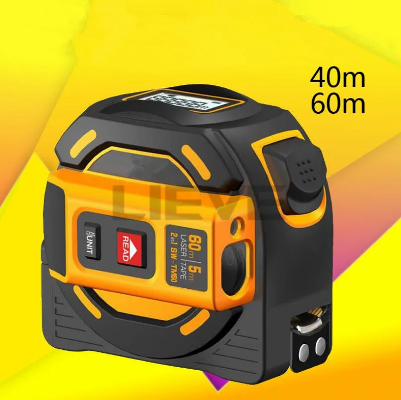 US $36.40 Laser Tape Measure Range Finder HighPrecision Intelligent Measuring Ruler Digital Display MultiFunction Electronic Ruler