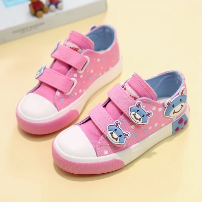 

Shenxuanny New Kids Shoes Girls Fashion Children Canvas Shoes Floral Cute Bow Printed Kids Sneakers Breathable Baby Girls Shoes