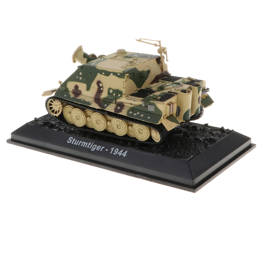1:72 Scale WWII German Sturmtiger-1944 Army Tank Fighter Scaled Model Collection, Home/Office Decor