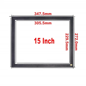 

15 Inch IR Infrared Touch Frame 2 point Touch with Glass for Infrared Kiosk Touch Screen Frame