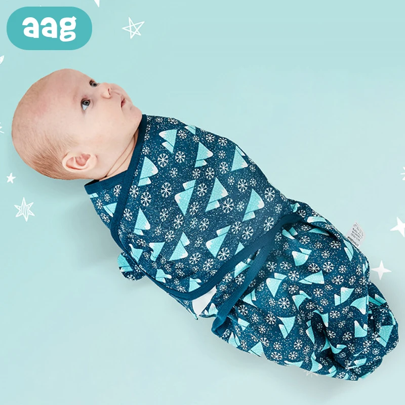 AAG, хлопковый детский спальный мешок, пеленка, конверт для коляски с принтом, на разряд, пеленки для новорожденных, кокон, детский спальный мешок