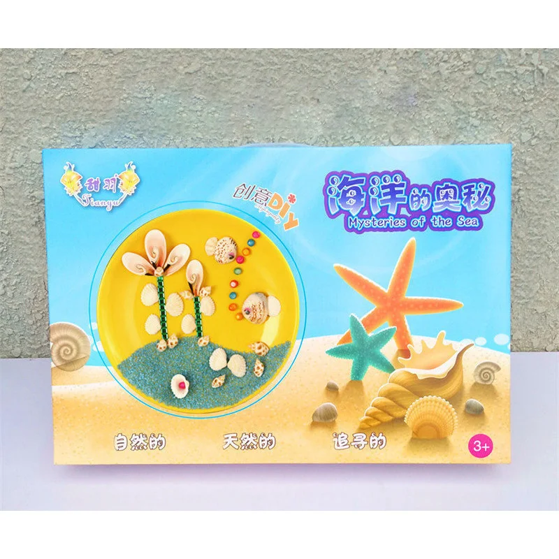 3D Creative Decorative Hand Shell Painting Handmade Children DIY Set Home Decor home decoration educational toys