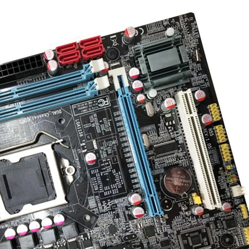 Материнская плата H55 Lga1156 для компьютера Ddr3 поддерживает I3 I5 I7 материнская