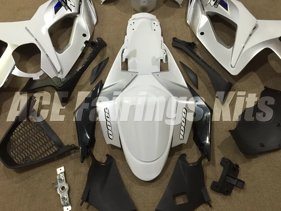 Мотоциклы Полный обтекатели подходит для Suzuki GSXR1000 K5 2005 2006 GSXR-1000 05 06 ABS пластик инъекции на заказ белый синий