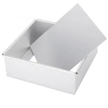 

Cream Butter Cake Anodized Aluminum Square Shape Baking Cake Mold Mousse Cake Bread Mould with Removable Bottom Baking Mold