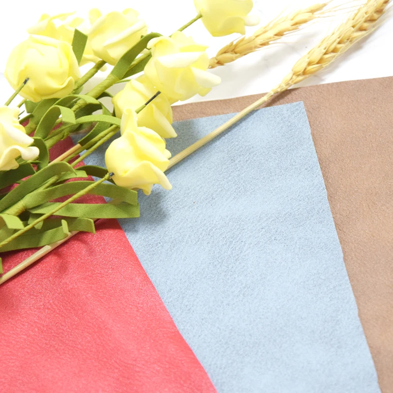 

SMVAUON 25CM*25CM Faux Leather Fabric For Sewing Retro Style Artificial Synthetic Leather For Die Cut DIY Bag Shoes Material