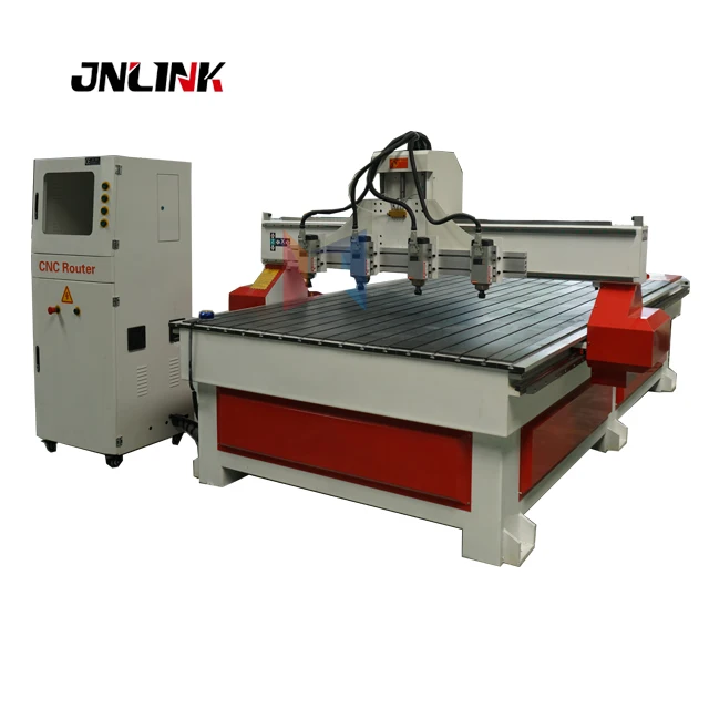 Цзинань 1325 cnc резьба по дереву цена машины многоголовый маршрутизатор с числовым программным управлением оси 2d 3d