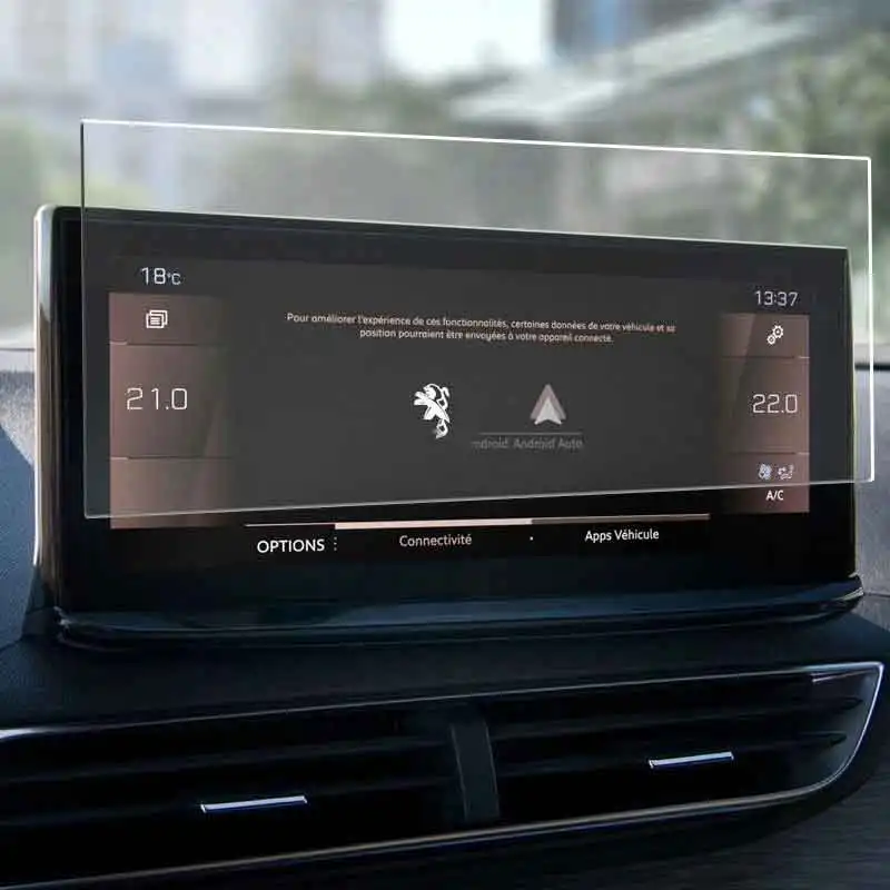 

For Peugeot 5008 2021 DVD GPS Multimedia LCD Screen Tempered Glass Protective Film Auto Interior Sticker Accessories