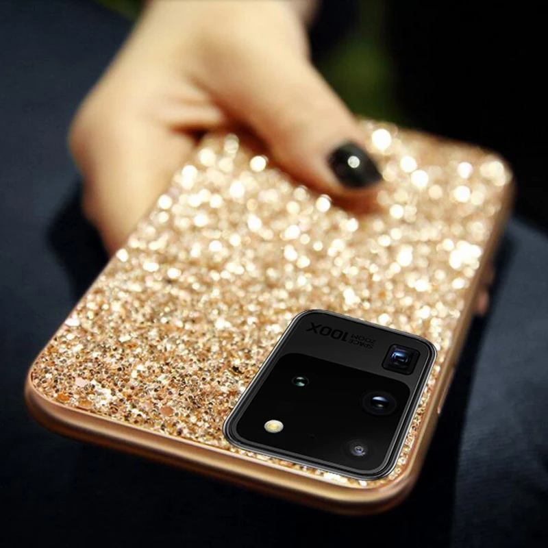 Bling Glitter Case For iPhone 13 12 Pro Max 11 XS XR For Samsung A52 A72 S22 S21 Ultra Plus S20 FE Note 20 Soft Silicone Covers case iphone 13 pro max