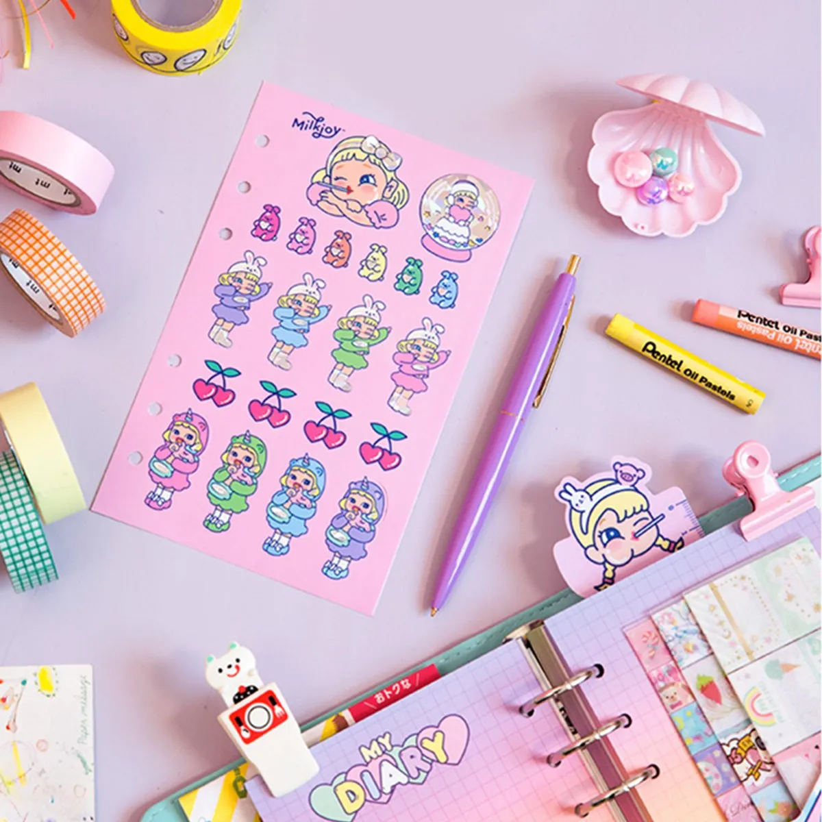 1 шт. дневник милый мультфильм Kawaii Сделай Сам блокнот девушка сердце счет дневник план повесток дня А6 блокнот Вкладыш блокнот дневник
