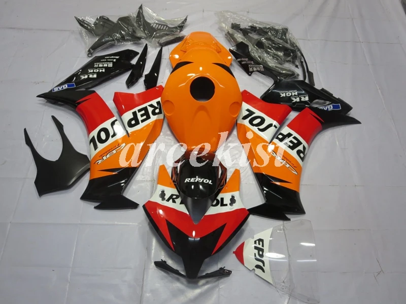 4 подарки ABS литья под давлением Обтекатели комплект Подходит для HONDA CBR1000RR 2012 2013 12 13 14 15 16 на заказ красный оранжевый