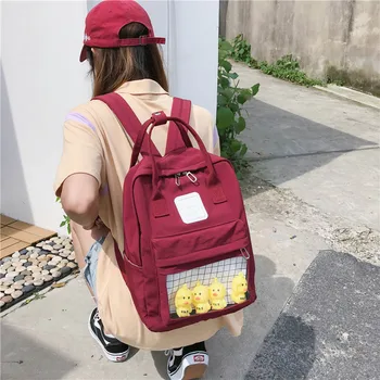 

JULYCCINO New Women Bagpack Teenage Girls School Bag Waterproof Nylon Backpack Female Cartoon Backpack Travel Bookbags mochila