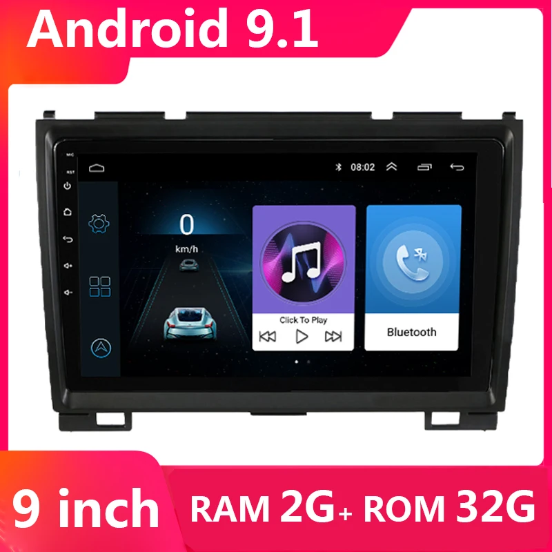 Автомагнитола 2 din 9 дюймов Android 1 мультимедийный dvd плеер с GPS для Great Wall Greatwall Haval H3 H5