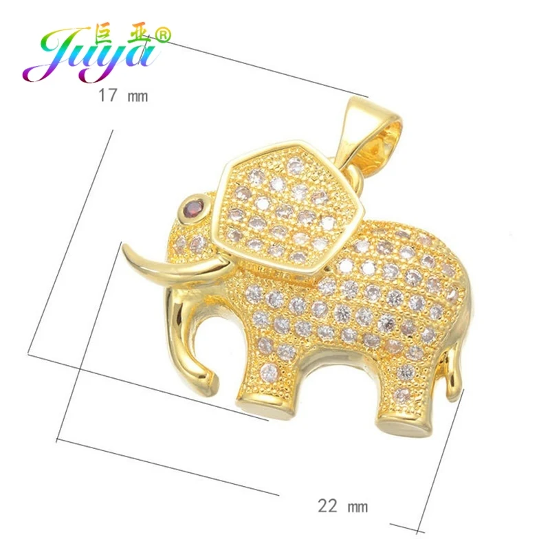 Juya DIY модные ювелирные принадлежности для подвесок золото/серебро/розовое золото крыло Эйфелева башня Ноги Бабочка черепаха украшения в виде слонов - Окраска металла: Gold