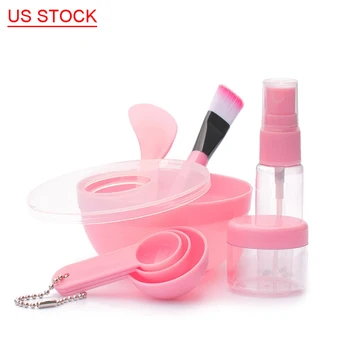 

9pcs/set DIY Mask Skin Care Kit Mask Bar Brush Measuring Spoon Spray-Bottle Bubble-Washing Makeup Tool Kit