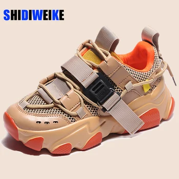 

Platform Sneakers Round Toe 2020 Spring Autumn Purple Wedge Sneakers High Quality Shoes Woman Dad Shoes Zapatos De Mujer AB684