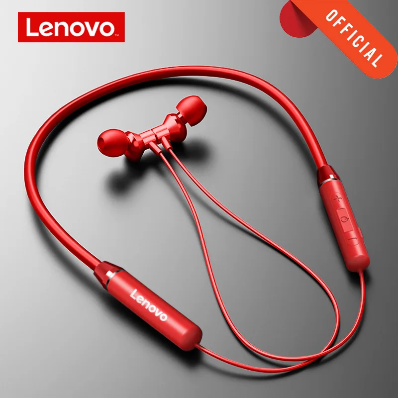Беспроводные наушники Lenovo Bluetooth 5 0 магнитные с шейным ободом IPX5