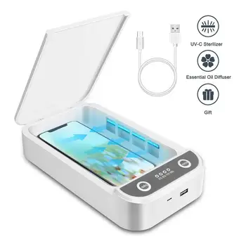 

Rechargeable UV Sterilizer Multifunctional Mobile Phone Sanitizier Disinfector Box for Toothbrushes Makeup Tools Jewelry