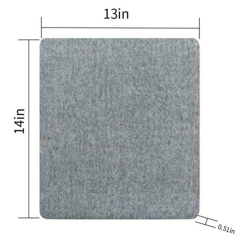 Войлочный коврик для прижима гладильной доски с высокой температурой, войлочный вариант гладильной доски, войлочный домашний коврик для Прижима - Цвет: B-13x14inch