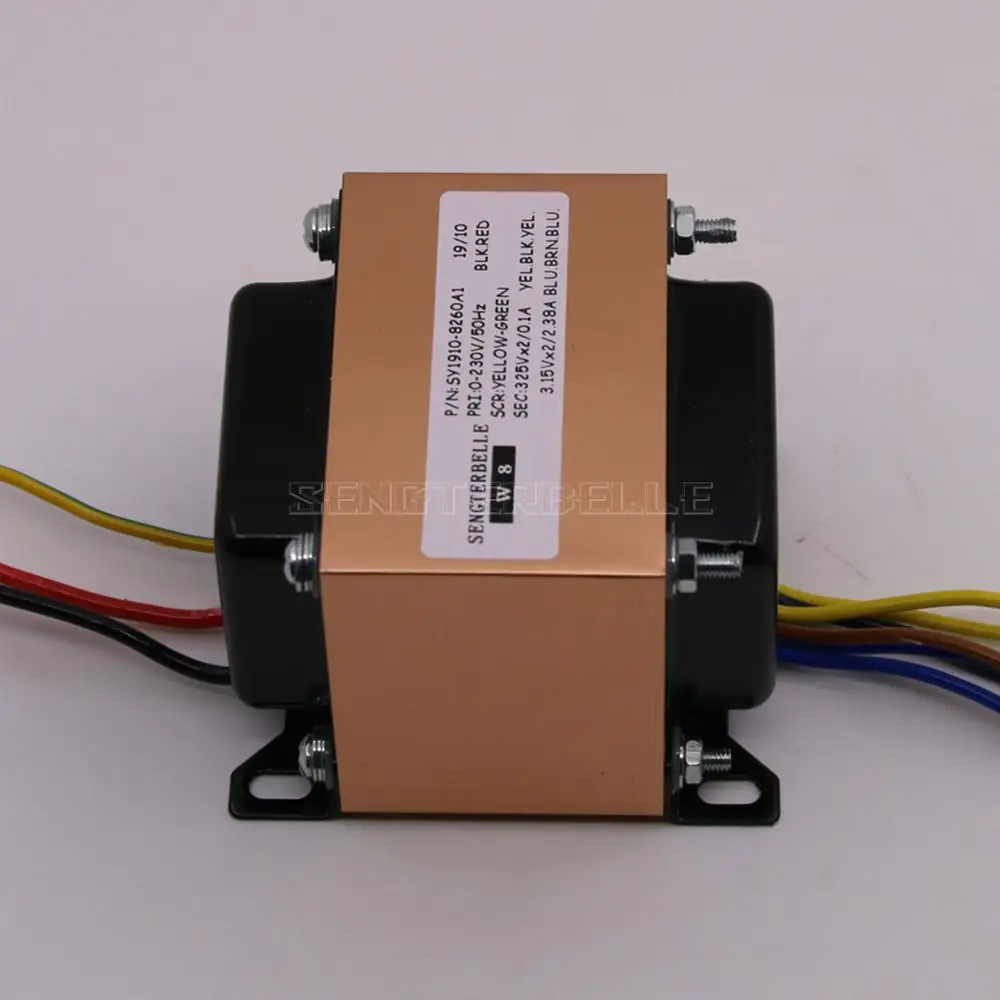 80W (80VA) 오디오 EI 유형 변압기 이중 325V 이중 3.15V 증폭기 전력 변압기, 오디오 EI 유형 변압기