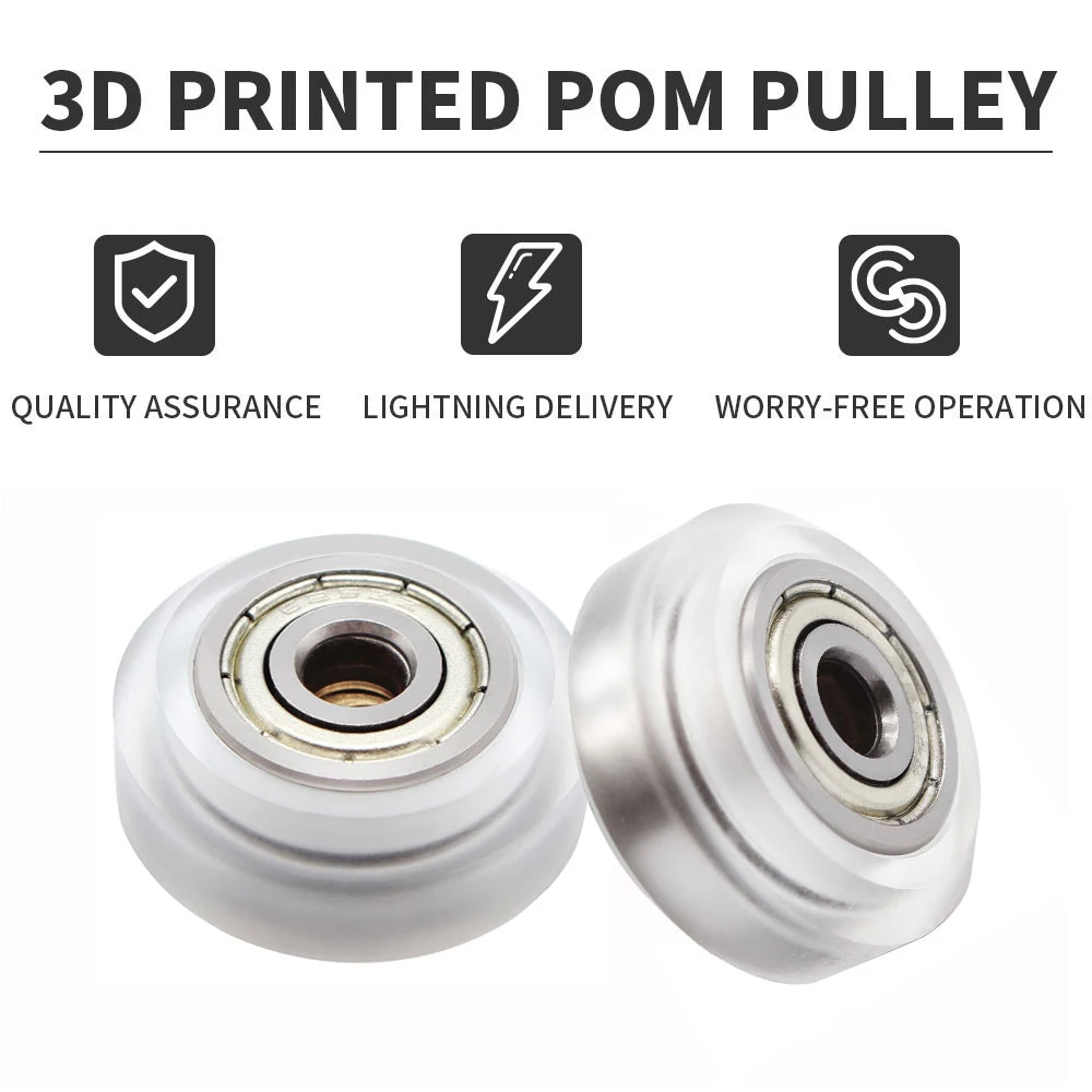 SIMAX3D 3D Printer Clear Polycarbonate Wheel Plastic V-Slot POM Pulley 625zz Linear Bearing for Creality CR-10 S5 Ender 3/3 Pro 3d printed electric motor