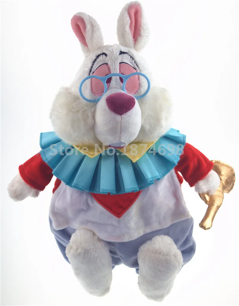 Алиса Кот белый кролик молодой ребенок Устрица плюшевые игрушки куклы для девочек Дети милые набивные игрушки куклы детские подарки - Цвет: White Rabbit 38cm