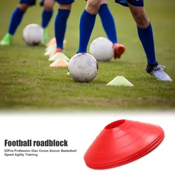 

Durable Marker Discs Classic Delicate 30pcs Pressure Resistant Disc Cones Soccer Drill Agility Training Cone Markers