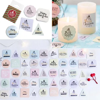 

45Pcs/Lot Christmas Greeting Album Paper Lable Stickers Crafts And Scrapbooking Decorative Lifelog Sticker Cute Stationery