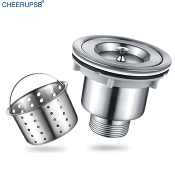 

Kitchen Sink Dual Filter Stainless Steel Mesh Strainer Smell Off Anti Blocking Bug Pest Control Drain Kitchen Sink Hole Cover