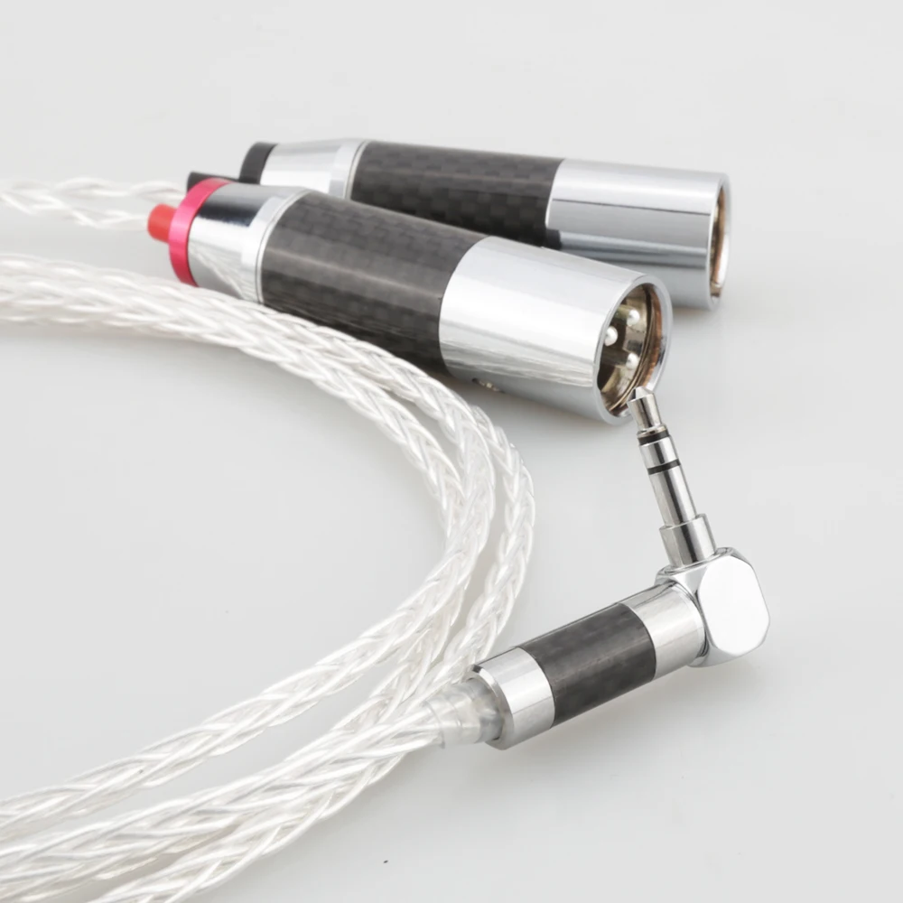 Audiocrast 819AG Audiophile Audio Cable Angled Mini Jack 3 5mm to 2 XLR 3 Pin for PC Headphone Mixer 1 8 3 5 to Dual XLR Cable